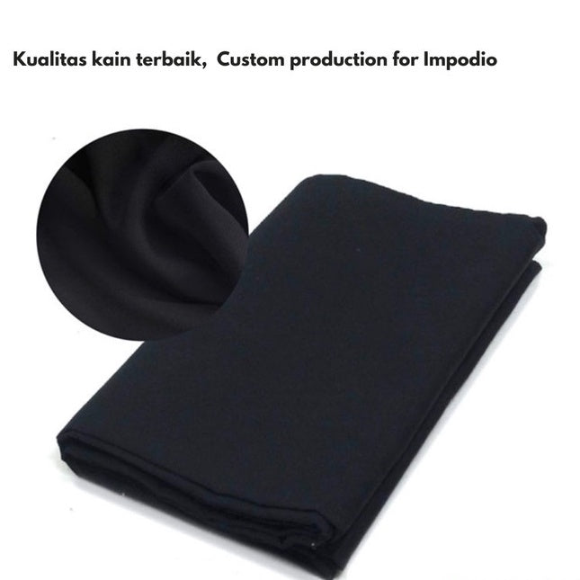 IMPODIO Background Kain hitam lebar 3m untuk backdrop fotography Premium Quality