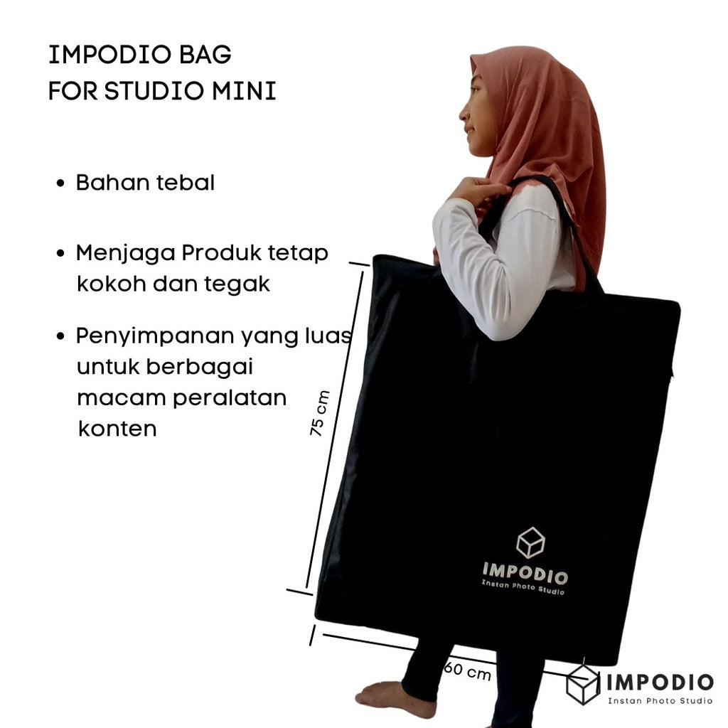 IMPODIO Tas box studio foto ukuran 63cm x 50cm - Untuk Box foto A1