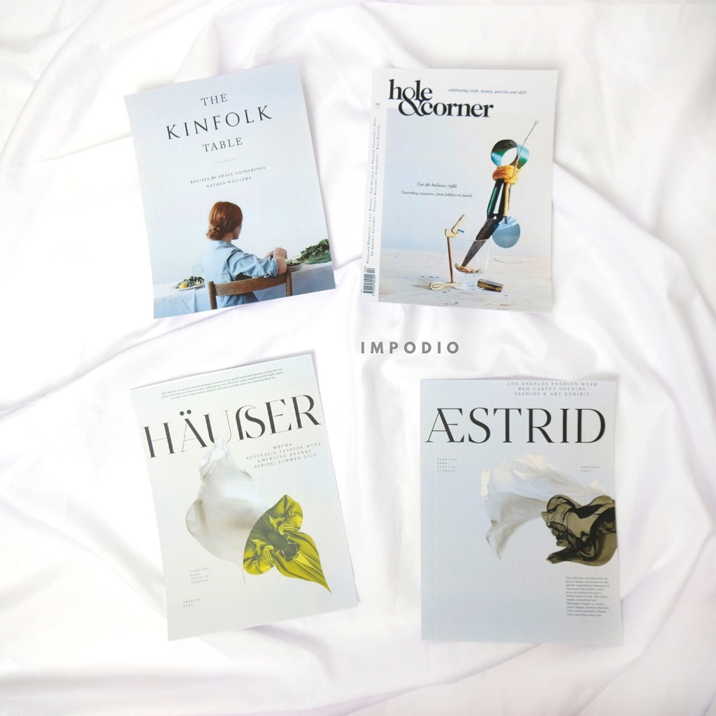 IMPODIO Cover majalah 15x20cm (4pcs) / magazine kinfolk props foto