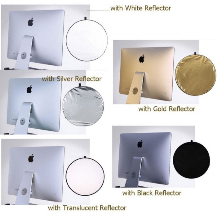 IMPODIO Reflector 5 in 1 bulat diameter 60cm + stand 2m - Gratis penjepit reflektor