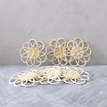 IMPODIO Coaster anyaman bunga bambu IMPODIO – tatakan gelas - close up