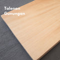 IMPODIO Talenan Kayu bentuk gunungan ukuran 30 x15cm - close up