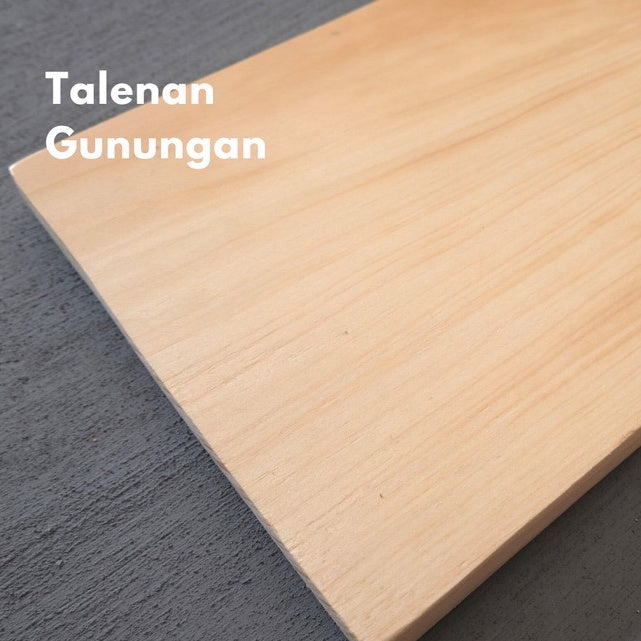 IMPODIO Talenan Kayu bentuk gunungan ukuran 30 x15cm