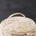IMPODIO keranjang hampers bahan rotan diameter20cm tinggi 14cm besar - dalam penggunaan