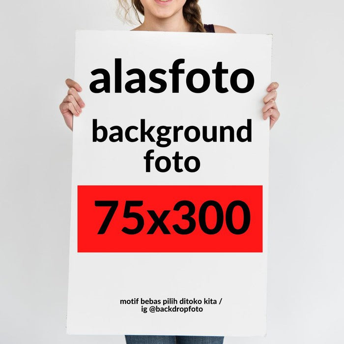 IMPODIO Alas foto atau background gulung UKURAN besar 75x300 cm