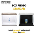 IMPODIO Mini studio photo box ukuran A2 - dalam penggunaan