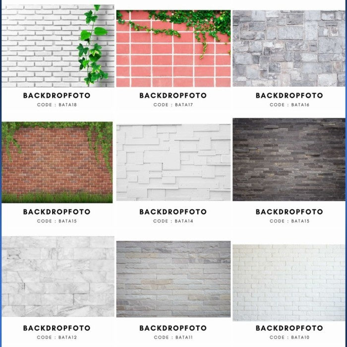 IMPODIO Background foto gulung anti air ukuran 68x100cm - detail produk