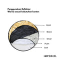 IMPODIO Reflektor 5 in 1 diameter 110cm - tampak samping