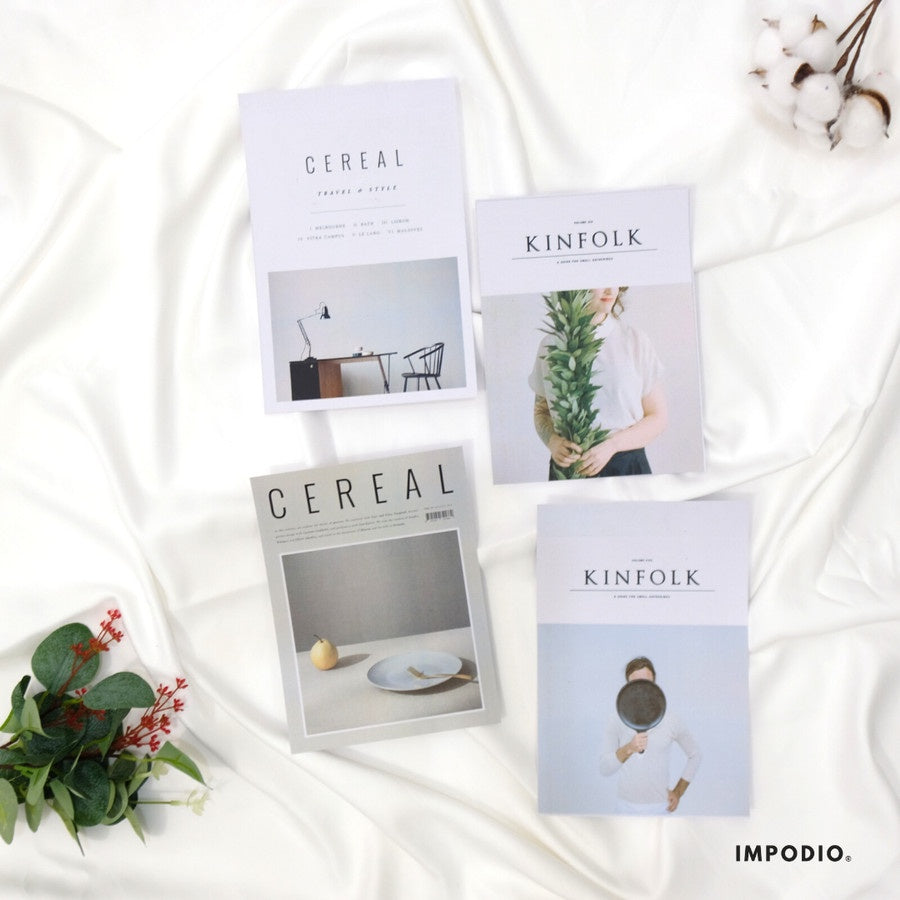 IMPODIO cover majalah (4pcs) – magazine kinfolk props foto - detail produk