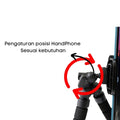 IMPODIO Tripod mini Octopus konten live tiktok FREE holder HP - tampak samping