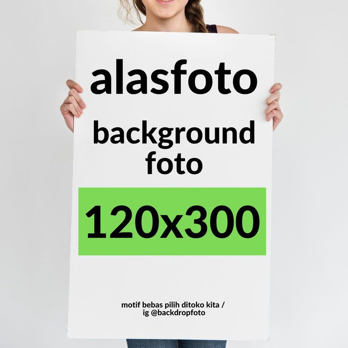 IMPODIO Alas foto atau background gulung UKURAN besar 120x300 cm