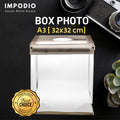 IMPODIO mini studio box photo Ukuran A3 - (Paket dengan alasfoto) - background putih