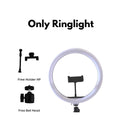 IMPODIO Ringlight diameter 30 cm 3 warna dimmable - tampak samping