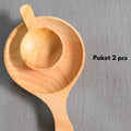IMPODIO Piring kayu bentuk Teflon – piring aesthetic berkualitas - dalam penggunaan