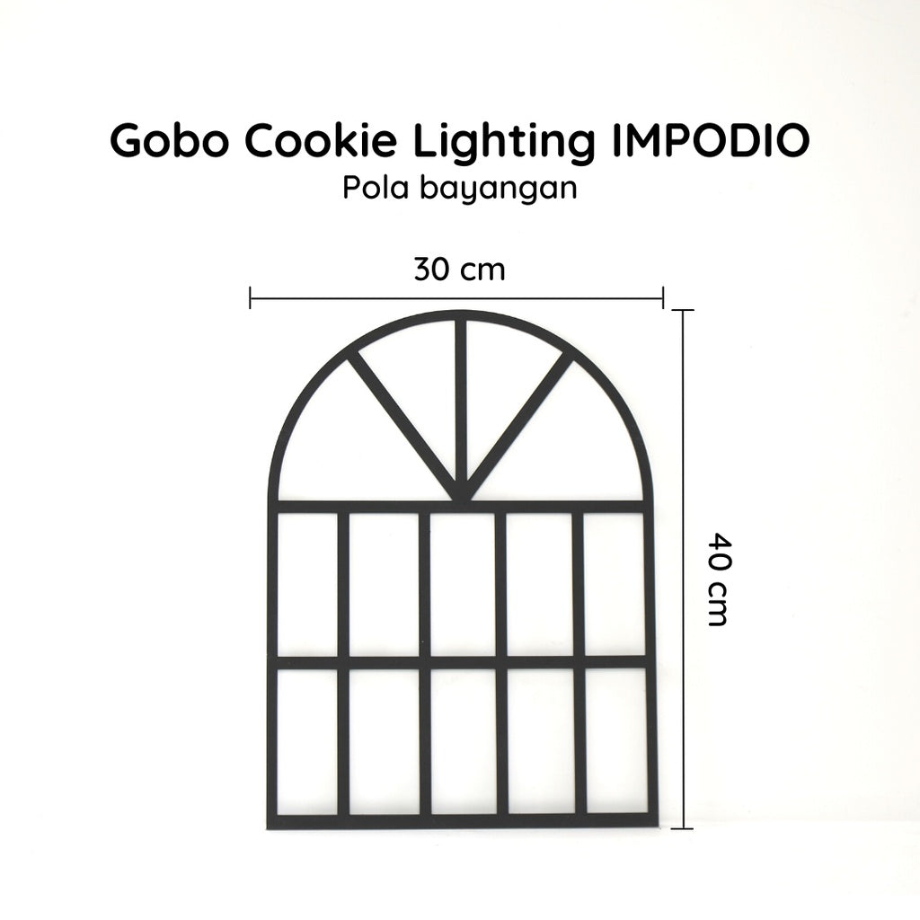 Gobo jendela Black IMPODIO / pengatur efek bayangan propsfoto