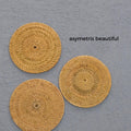 IMPODIO Placemat Rotan – Anyaman rotan diameter 20cm – anti panas meja