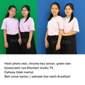 IMPODIO Instan backdrop 2 in 1 - Greenscreen dan bluescreen 200x150cm - dalam penggunaan