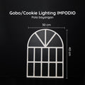 IMPODIO Gobo jendela White – pengatur efek bayangan propsfoto - detail produk