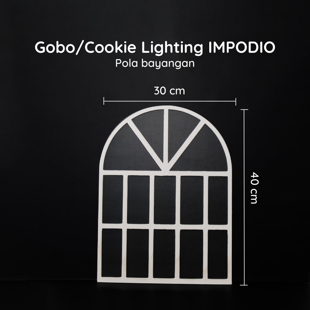 IMPODIO Gobo jendela White – pengatur efek bayangan propsfoto - detail produk