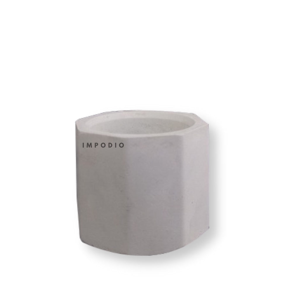 IMPODIO Coaster gelas pot mini concrete series segi 8
