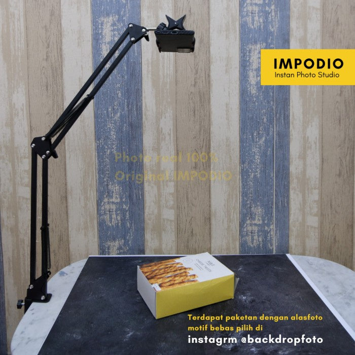 IMPODIO Overhead bracket HP untuk flatlay konten