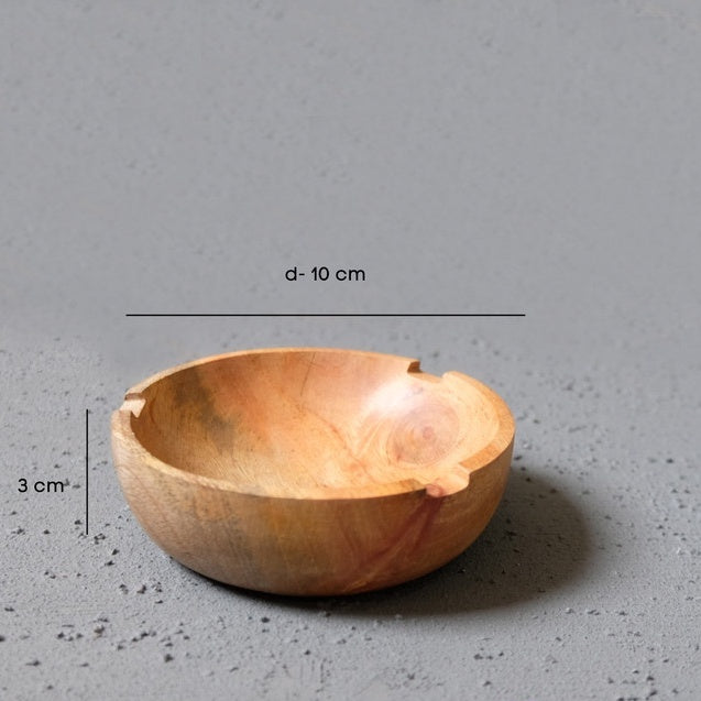 IMPODIO asbak kayu bulat  / wooden bowl / props foto