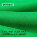 IMPODIO Kain hijau polos background greenscreen profesional grade 3x9m - tampak samping