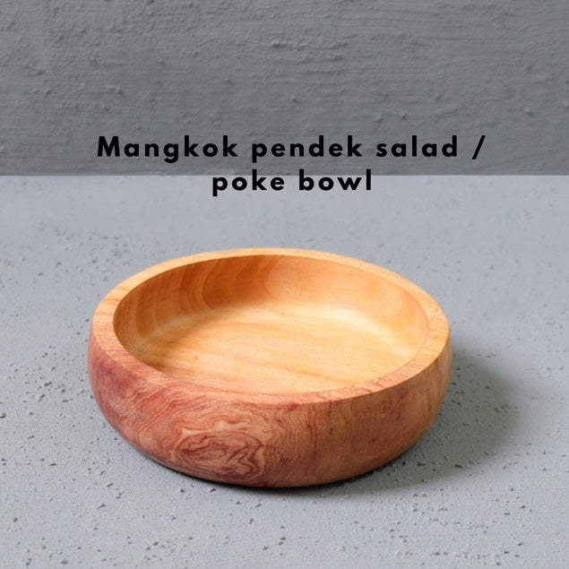 IMPODIO Mangkok pendek salad / poke bowl / properti foto konten