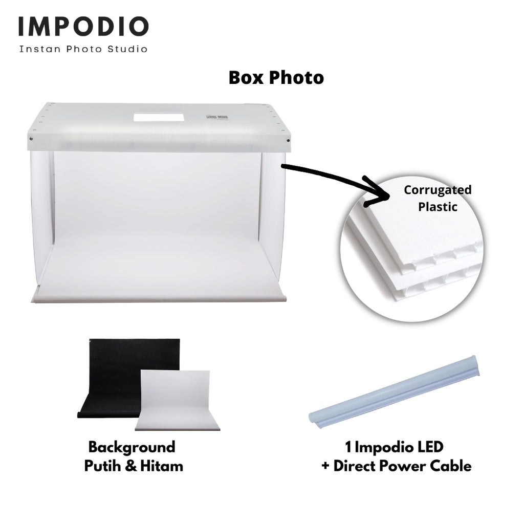 IMPODIO Box Studio Mini  ukuran A1 - Paket dengan alasfoto A1