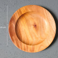 IMPODIO piring makan kayu – wooden plate diameter 23cm - detail produk