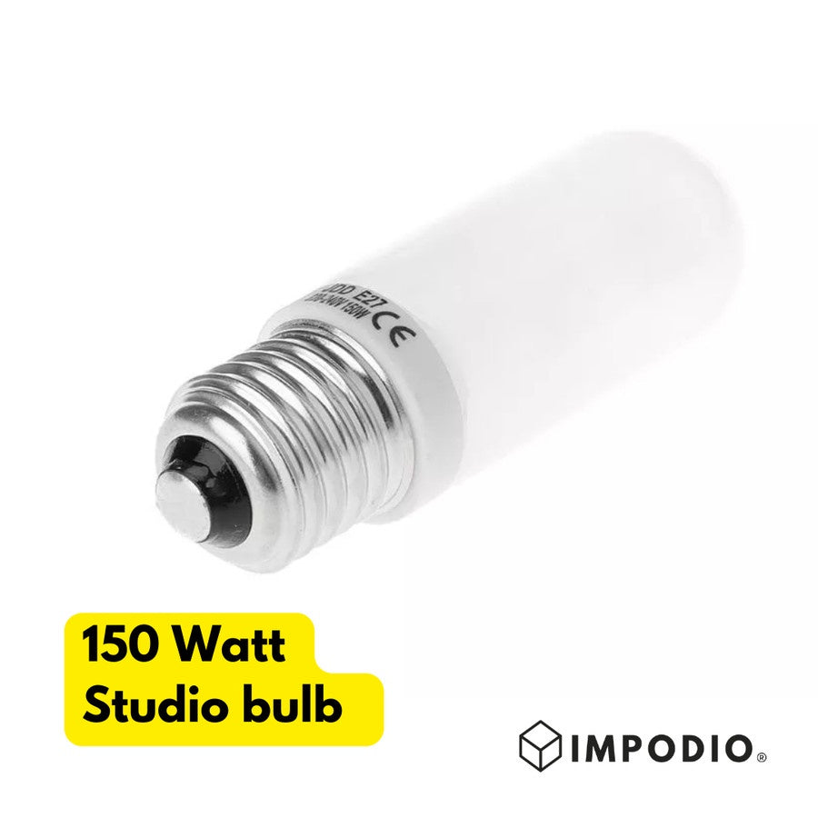 IMPODIO 150 watt bulb lamp untuk studio – photography E27 - 2700k - tampak samping