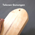 IMPODIO Talenan Kayu bentuk gunungan ukuran 30 x15cm - detail produk