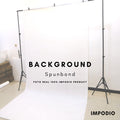 IMPODIO Background spunbond putih backdropfoto Ukuran 1.6 x PERMETER - close up