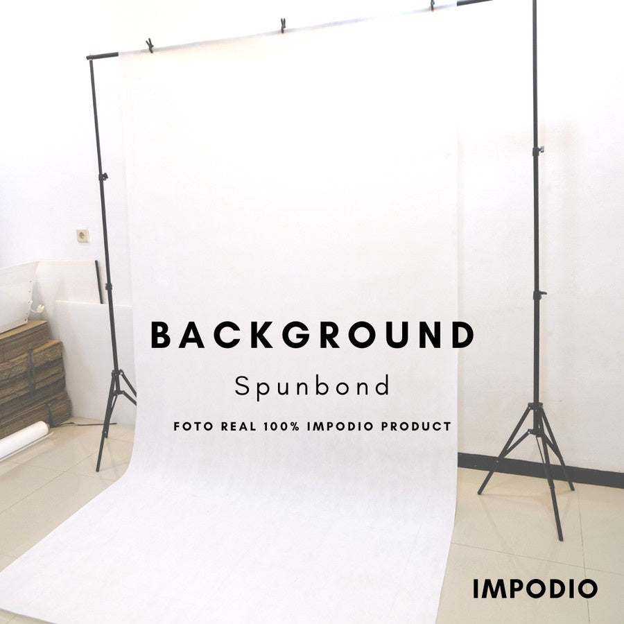 Background spunbond putih backdropfoto Ukuran 1.6x3m Impodio-PERMTR IMPODIO