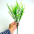 IMPODIO Tangkai rumput hijau artificial - Props foto - detail produk