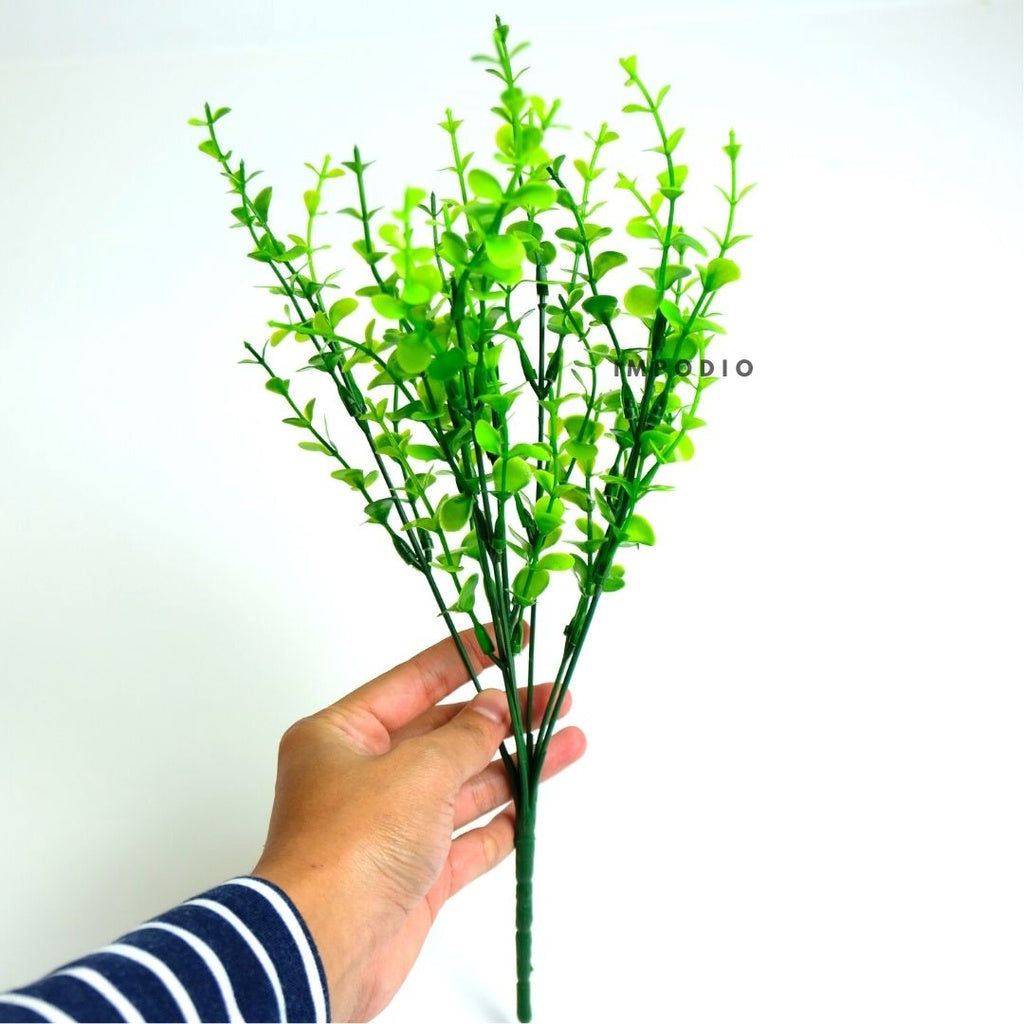 IMPODIO Tangkai rumput hijau artificial - Props foto
