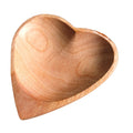 IMPODIO Piring kayu bentuk Love – mangkok kayu saos hati