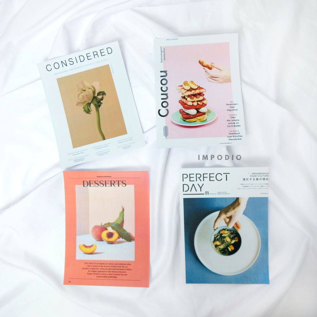 IMPODIO Cover majalah 15x20cm (4pcs) / magazine kinfolk props foto
