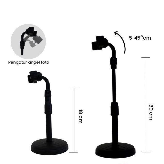 IMPODIO Holder Handphone Meja buat nonton Drakor Zoom kuat dan murah - detail produk