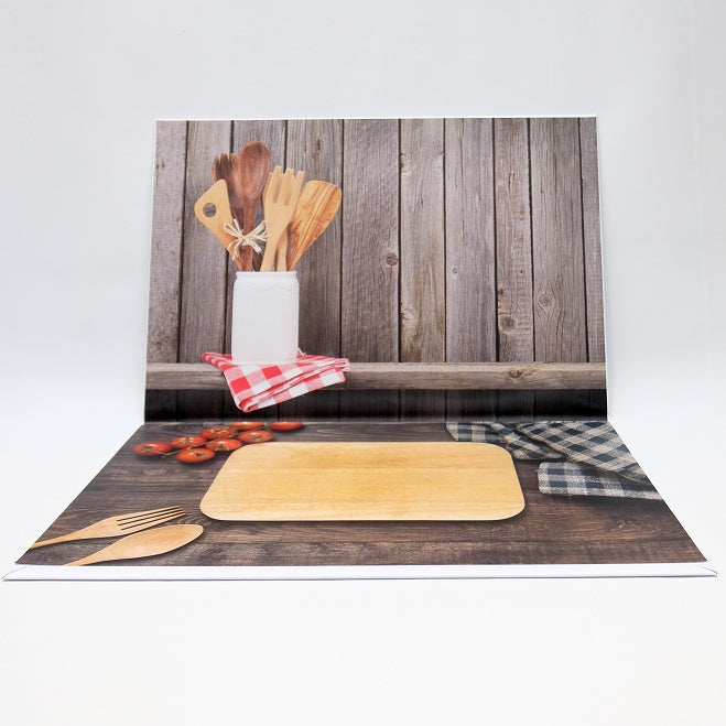 IMPODIO Alasfoto lipat lapis papan A2 medium size tema dapur