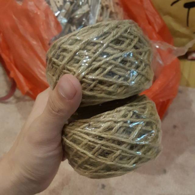 IMPODIO Tali rami 30m roll Tali Goni untuk dekorasi kado atau paket