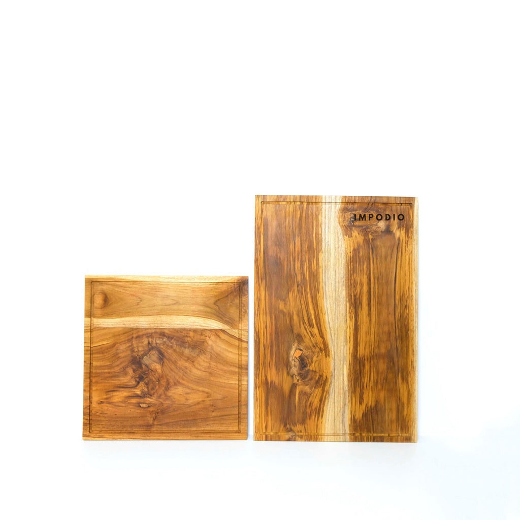 IMPODIO Telenan kayu jati multifungsi - alat dapur serba guna