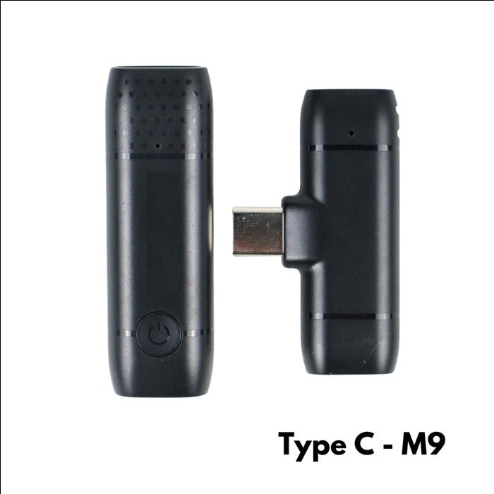 Lavaliers Microphone Wireless clip on smartphone utk iPhone dan Type C