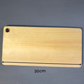 IMPODIO Talenan kayu kotak plong – wooden cutting board 30x15cm - detail produk