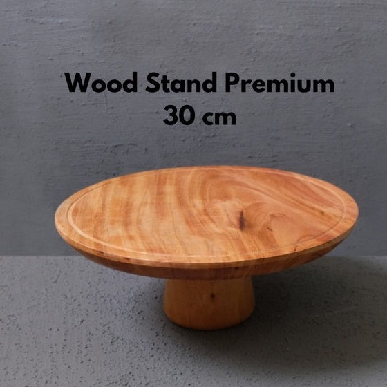 IMPODIO PREMIUM wooden 30cm standcake props foto – tatakan kayu kue