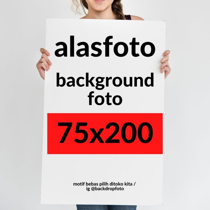 IMPODIO Alas foto atau background gulung UKURAN besar 75 x 200 cm
