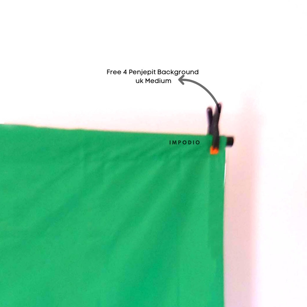 IMPODIO Kain Green screen premium 150cm x2M - Backdrop foto