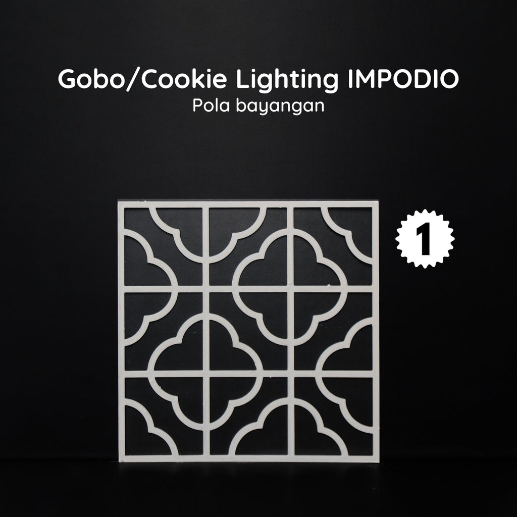 IMPODIO Gobo white – pembentuk bayangan foto - packaging