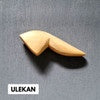 IMPODIO Piring cobek kayu 15cm dan ulekan sambel