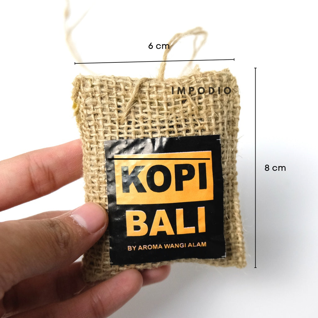 IMPODIO Karung goni mini-parfum kopi 6x8cm aksesoris photography - close up